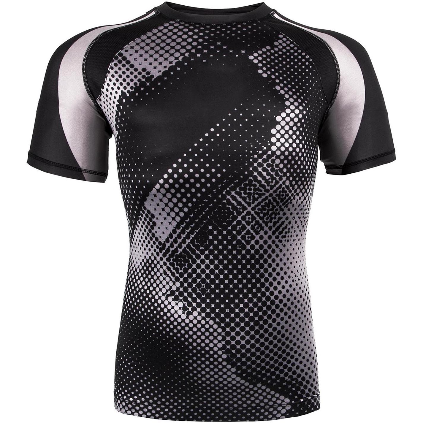 short sleeve rashguard white black