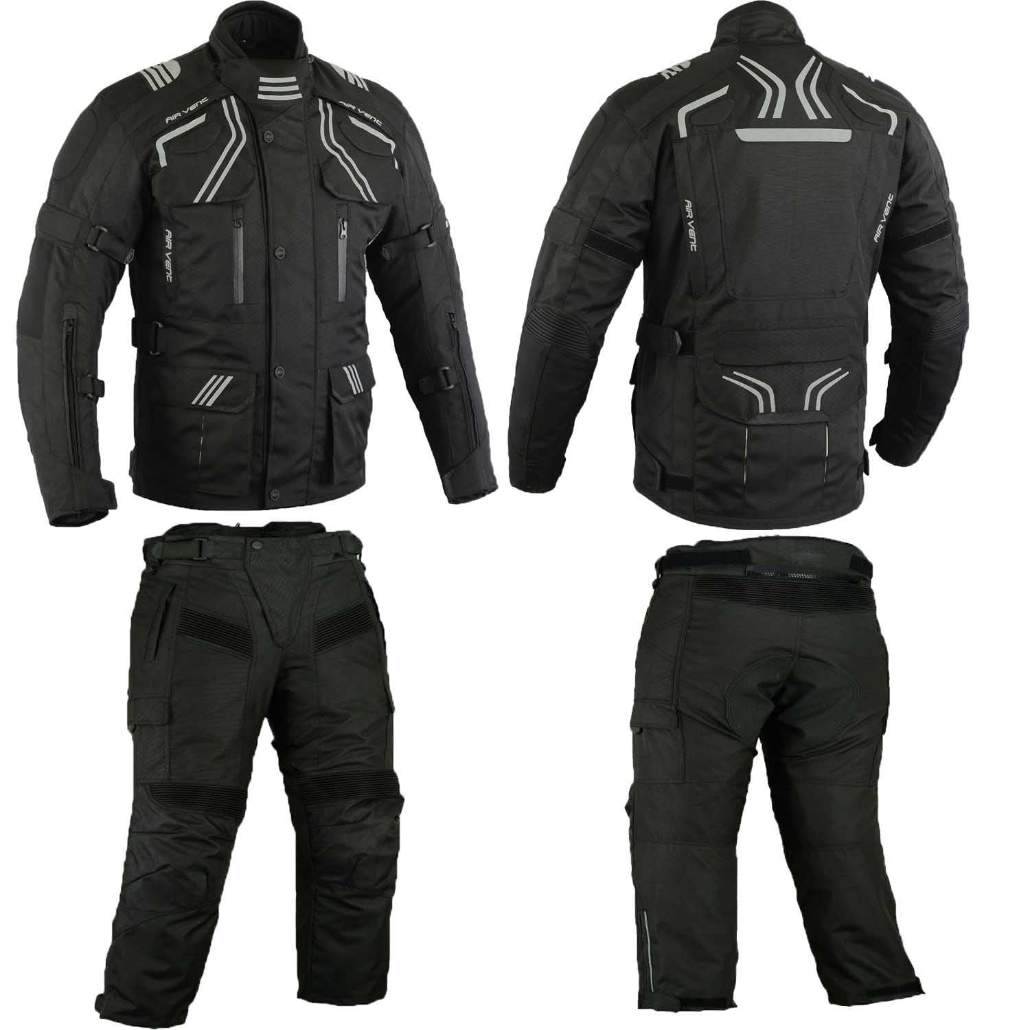 Men-Motorcycle-Motorbike-Textile-Jacket-Trouser-Suit-Waterproof